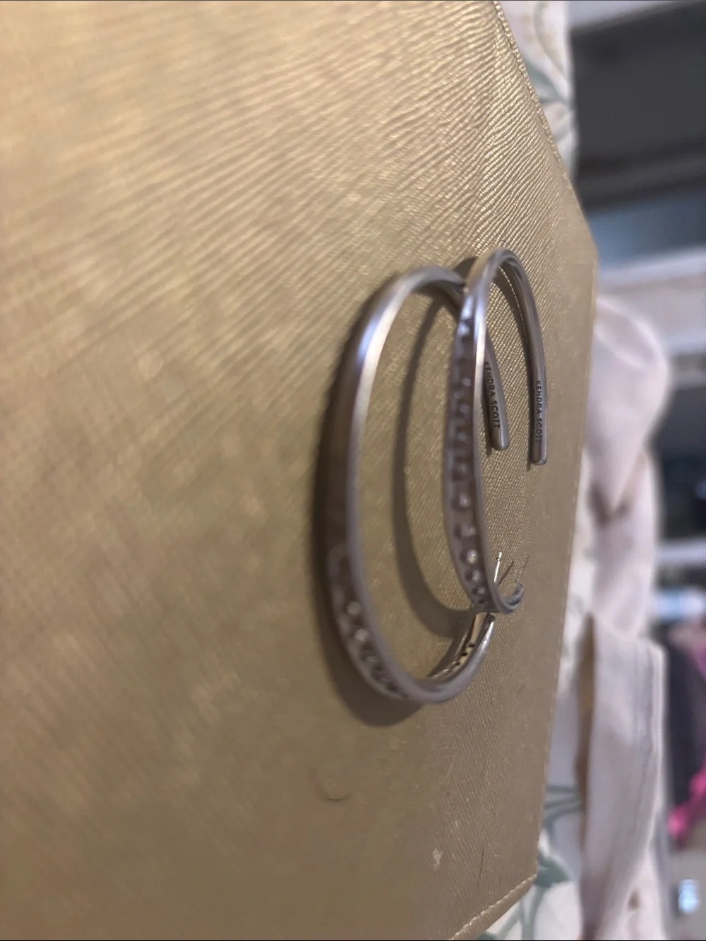 Kendra Scott silver hoop earrings